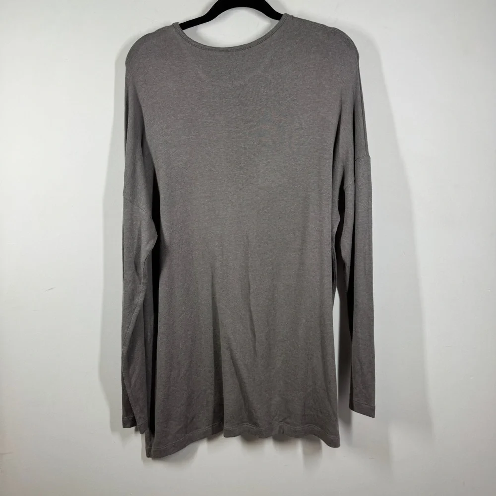 Lost in Layers Taupe Long Sleeve Tunic Top Size S/M Relaxed Fit Comfy Summer - Picture 7 of 15